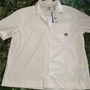 Adidas Originals Essentials Women's Ripstop Loose Fit Short Sleeve Shirt